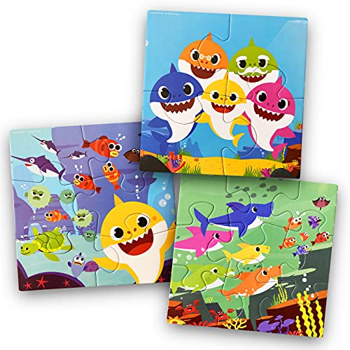 Puzzle Baby Shark 3 EN 1 Rompecabezas Educativo para Todas Las Edades Desde 4 hasta 16 Piezas. Puzzle de Piezas con Temática Baby Shark para un Divertido Aprendizaje