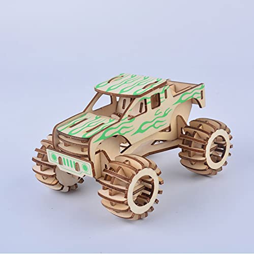 Puzzle de madera 3D Hot Rod modelo de coche kit para construir, muy detallado y resistente, rompecabezas de madera 3D, mecánico