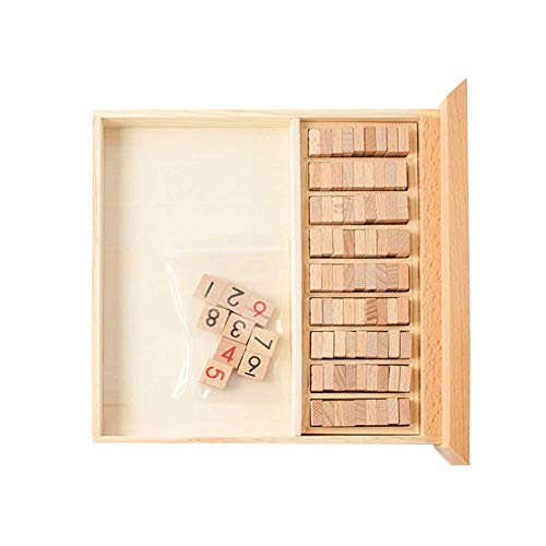 Puzzle De Sudoku De Madera, Juego De Mesa De Madera De Sudoku Con Cajón, Matemáticas Cerebro Teaser Juguetes De Escritorio Para Niños Niños Early Educational Brain Game 1set