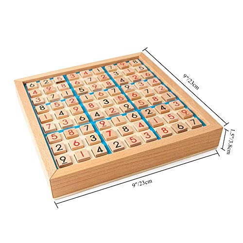 Puzzle De Sudoku De Madera, Juego De Mesa De Madera De Sudoku Con Cajón, Matemáticas Cerebro Teaser Juguetes De Escritorio Para Niños Niños Early Educational Brain Game 1set