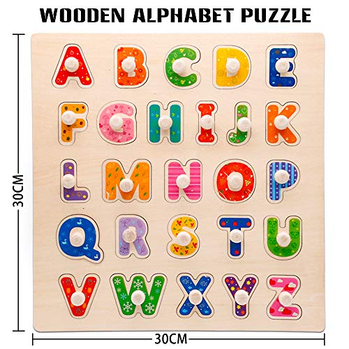 Puzzle Juguetes Niños 2 3 4 Años, Rompecabezas Puzzle Letras Montessori Juguetes Educativos Niños 2 3 4 Años