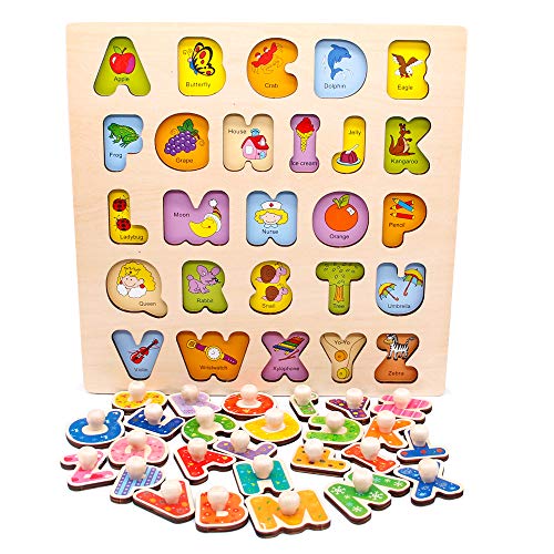 Puzzle Juguetes Niños 2 3 4 Años, Rompecabezas Puzzle Letras Montessori Juguetes Educativos Niños 2 3 4 Años