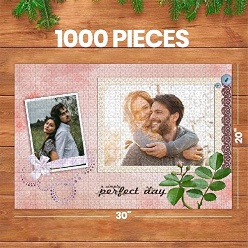 Puzzle Personnalisé Photo Jigsaw Puzzle Photo Famille Jigsaw Puzzle Adulte Jigsaw Puzzle Enfants Puzzle 1000 Jigsaw Puzzle Cadeau D'Anniversaire De Noël(Estilo 4 1000 Piezas 20IN * 30IN)