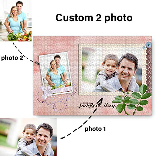 Puzzle Personnalisé Photo Jigsaw Puzzle Photo Famille Jigsaw Puzzle Adulte Jigsaw Puzzle Enfants Puzzle 1000 Jigsaw Puzzle Cadeau D'Anniversaire De Noël(Estilo 4 1000 Piezas 20IN * 30IN)