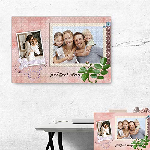 Puzzle Personnalisé Photo Jigsaw Puzzle Photo Famille Jigsaw Puzzle Adulte Jigsaw Puzzle Enfants Puzzle 1000 Jigsaw Puzzle Cadeau D'Anniversaire De Noël(Estilo 4 1000 Piezas 20IN * 30IN)