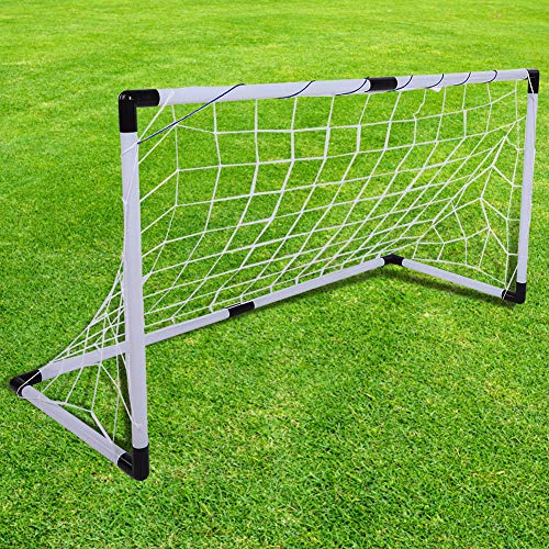 PYMQSM Kit de Puerta de portería de fútbol para niños Plegable al Aire Libre con Juguetes de Entrenamiento de Bomba de Bolas