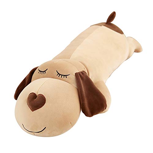 QFdd Almohada De Mujer Embarazada,Refuerzos, Muñeca De Almohadas,Almohada para Dormir Peluche Cojín Tapizado Peluche Peluches Perro 3 Tamaños