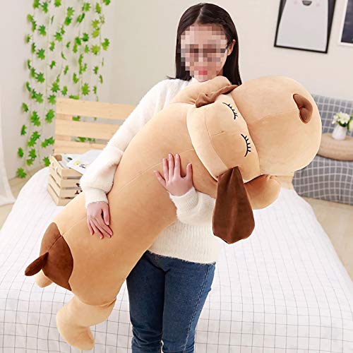 QFdd Almohada De Mujer Embarazada,Refuerzos, Muñeca De Almohadas,Almohada para Dormir Peluche Cojín Tapizado Peluche Peluches Perro 3 Tamaños