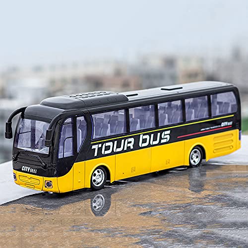 QHYZRV Bus grande Bus de control remoto Bus Bus de viaje Bus recargable Bus de campus Bus de simulación Bus eléctrico Hobby Coche de juguete 2.4GHz Coche deportivo recargable RC Boy Girl Niño Adulto R