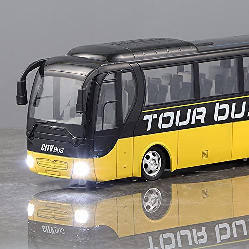 QHYZRV Bus grande Bus de control remoto Bus Bus de viaje Bus recargable Bus de campus Bus de simulación Bus eléctrico Hobby Coche de juguete 2.4GHz Coche deportivo recargable RC Boy Girl Niño Adulto R