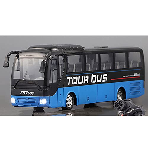 QHYZRV Bus grande Bus de control remoto Bus Bus de viaje Bus recargable Bus de campus Bus de simulación Bus eléctrico Hobby Coche de juguete 2.4GHz Coche deportivo recargable RC Boy Girl Niño Adulto R