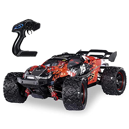 QHYZRV Coches RC Grandes A Escala 1:18, Velocidad De Más De 60 Km/H - 4x4 Todoterreno Monster Truck Eléctrico - Coche De Control Remoto para Niños, Grado De Pasatiempo, Juguetes A Prueba De Agua