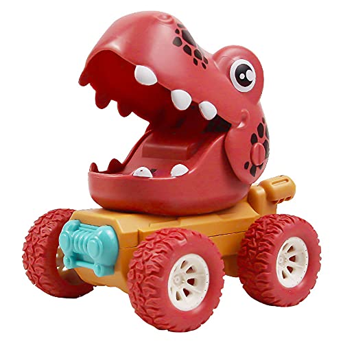 QHYZRV Dinosaurio Pull Back Cars Fun Cars Coches de dibujos animados Coches deportivos Animal Pull Back Cars Friction Cars Modelo de alta simulación Cars Scene Parking Hobby Toy Cars Niños, niñas, niñ