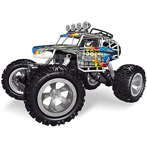 QHYZRV RC Car 1/12 Scale 2.4 GHz Radio Fast 4x4 Off Road Camiones De Control Remoto Coche De Control Remoto De Alta Velocidad con Luz LED, Terrain RC Cars, Excelentes Camiones RC para Adultos