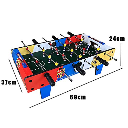 QinWenYan Futbolín Futbolín Mesa de Juego de fútbol for Adultos y niños Mini portátil de Mano de recreo de fútbol Mesa de futbolín Competencia Juegos de Mesa Juegos de Mesa