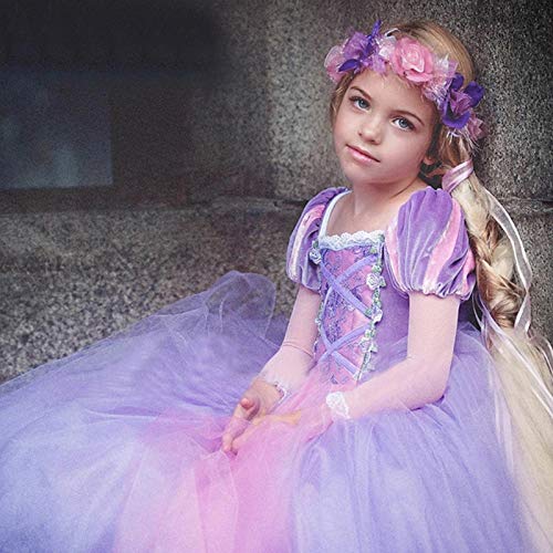 QIUBITE Disfraz de princesa accesorios para vestido collar pendientes anillos bastones guantes corona cosplay fiesta carnaval cumpleaños niñas