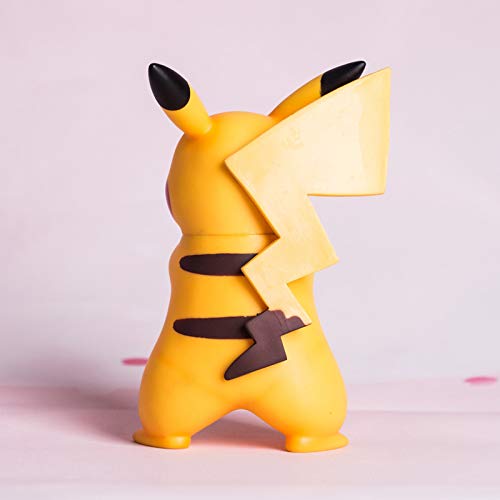 Qivor Estatua de Juguete Pokemon Pokemon Pokemon Pikachubica Super Tea Club Anime Modelo Muñeca de Juguete Pikachu 18 CM