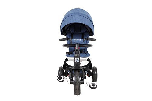 QPLAY Triciclo evolutivo Plegable Prime - Azul - De 10 a 36 Meses - Soporta hasta 25 Kg