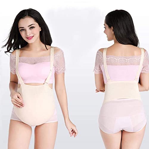 QWEQTYU Embarazo Falso Vientre Falso Adulto Vientre Relleno de Silicona Ligera Barriga Bump Parodia Realista para Disfraces Cosplay/XL