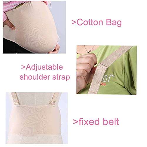 QWEQTYU Embarazo Falso Vientre Falso Adulto Vientre Relleno de Silicona Ligera Barriga Bump Parodia Realista para Disfraces Cosplay/XL