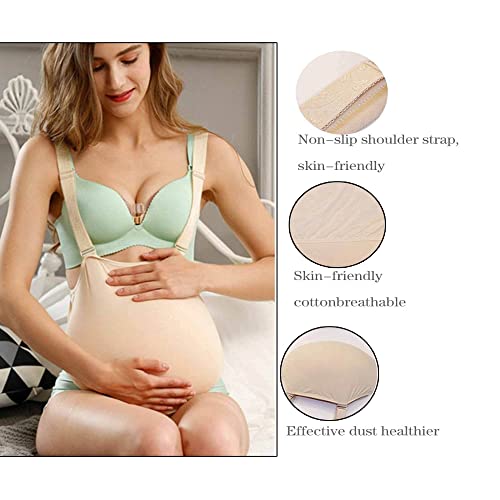 QWEQTYU Embarazo Falso Vientre Falso Adulto Vientre Relleno de Silicona Ligera Barriga Bump Parodia Realista para Disfraces Cosplay/XL