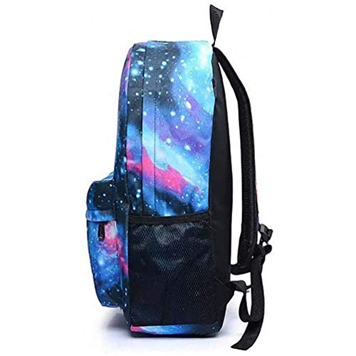 Qwhone Anime My Hero Academia Escuela Mochilas Escolar Talega de Libros Colegio Ordenador portátil Hero Academia Mochila Casual Viajes Daypack para Adolescente Chicas y Mujeres,Galaxy 1