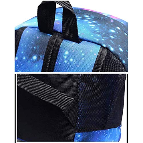 Qwhone Anime My Hero Academia Escuela Mochilas Escolar Talega de Libros Colegio Ordenador portátil Hero Academia Mochila Casual Viajes Daypack para Adolescente Chicas y Mujeres,Galaxy 1