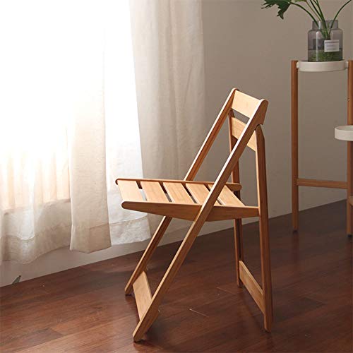 QZ-ICZY Silla de Comedor cómoda clásica, Casa Plegable Moderna Minimalista Silla Atrás Mesa de Comedor Silla Nordic Bamboo Lounge Sillill