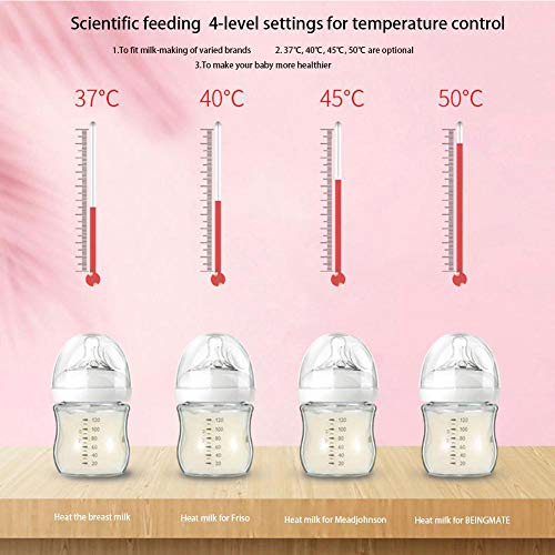 Rabbfay Potenciar Versión Bebé Leche Calentar Botella Más cálido, USB Yendo Portátil Rápido Constante Temperatura Carga Botella Calentador, para Calentamiento Leche Bebé Alimentación