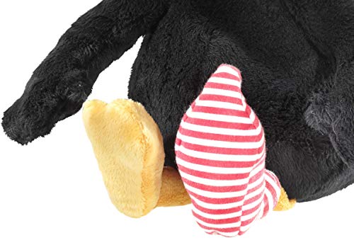 Rabe Socke 797574 - Peluche pequeño, Color Negro