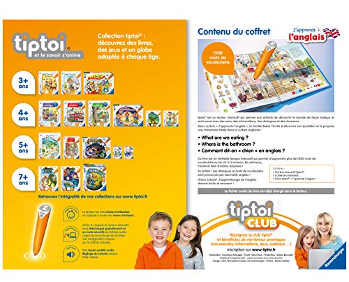 Ravensburger 00057 - Estuche Completo con Lector Interactivo y Libro en francés J'aprends l'ing, Juego electrónico Educativo, a Partir de 4 años