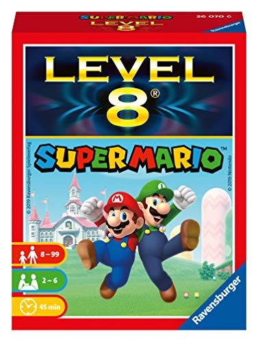 Ravensburger 26070 Super Mario Level 8 - Juego de Cartas a Partir de 8 años, Juego de Sociedad para 2-6 Jugadores, Juego Familiar, edición Super Mario (versión Alemana)