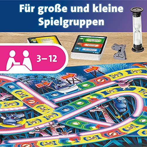 Ravensburger 26772 - Juego de Mesa de hipopótamo en el Tren para Toda la Familia, Juego para Adultos y niños a Partir de 10-99 años, para 3-12 Jugadores