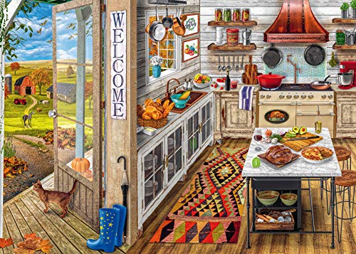 Ravensburger- Country Kitchen Puzzle 1000 Piezas – Fantasy, Multicolor (16546)