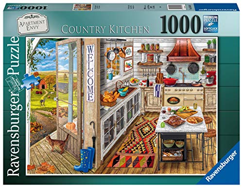 Ravensburger- Country Kitchen Puzzle 1000 Piezas – Fantasy, Multicolor (16546)