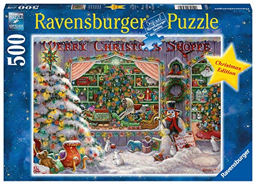 Ravensburger La tienda de navidad Puzzle 500 Pz, Puzzle para adultos