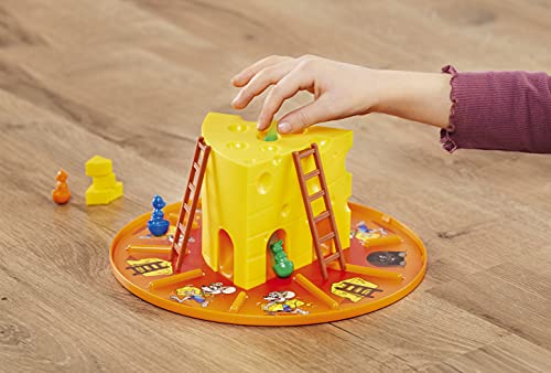 Ravensburger Miam Miaou-La Carrera al Queso - Juego de Mesa para niños de 2 a 4 Jugadores a Partir de 3 años, Juego evolutivo con 3 Niveles de dificultad + Modo cooperativo -20818-versión Francesa