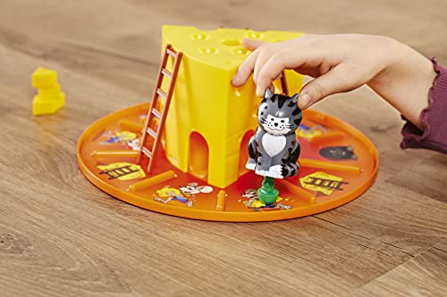 Ravensburger Miam Miaou-La Carrera al Queso - Juego de Mesa para niños de 2 a 4 Jugadores a Partir de 3 años, Juego evolutivo con 3 Niveles de dificultad + Modo cooperativo -20818-versión Francesa