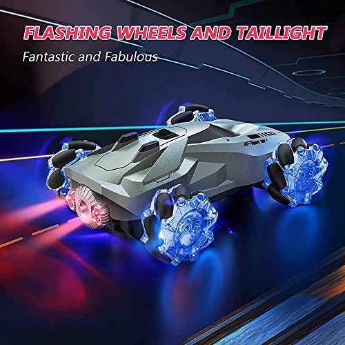 RC Car 360° Rotation Stunt Car Cool Light Misic Spray Drift Racing Car 2.4GHz Monster Remote Contro Truck Toy Cars for Boys Girls Kids Teens Adults Gifts