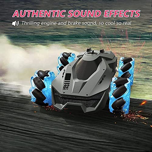 RC Car 360° Rotation Stunt Car Cool Light Misic Spray Drift Racing Car 2.4GHz Monster Remote Contro Truck Toy Cars for Boys Girls Kids Teens Adults Gifts