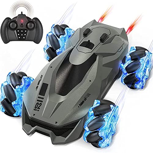 RC Car 360° Rotation Stunt Car Cool Light Misic Spray Drift Racing Car 2.4GHz Monster Remote Contro Truck Toy Cars for Boys Girls Kids Teens Adults Gifts