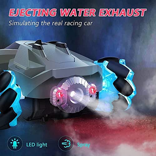 RC Car 360° Rotation Stunt Car Cool Light Misic Spray Drift Racing Car 2.4GHz Monster Remote Contro Truck Toy Cars for Boys Girls Kids Teens Adults Gifts