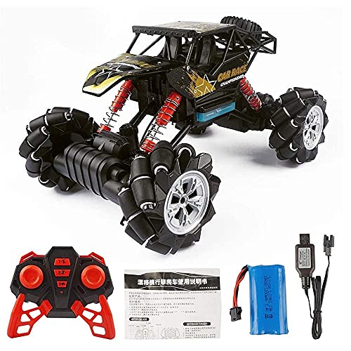 Rc Cars Coche de control remoto Todo terreno Rc Trucks Coche de conducción de deriva giratoria de 360 ​​° Neumáticos grandes Vehículo todoterreno para niños de 3 años Demostración automática Rápido (C