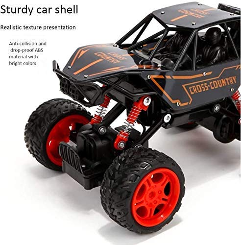 RC Truck RC Cars Rock Crawler Monster Car Off Road Vehicle Toys-Radio Controlled Outdoor Offroad Trucks for Boys Girls Adults (Color : Green) (Color : Black) (Black)