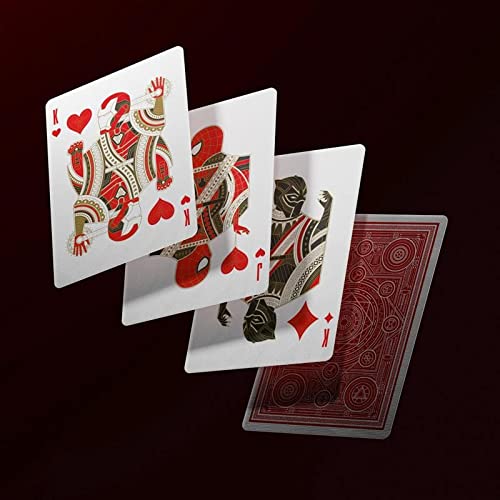 Red Avengers Playing Cards