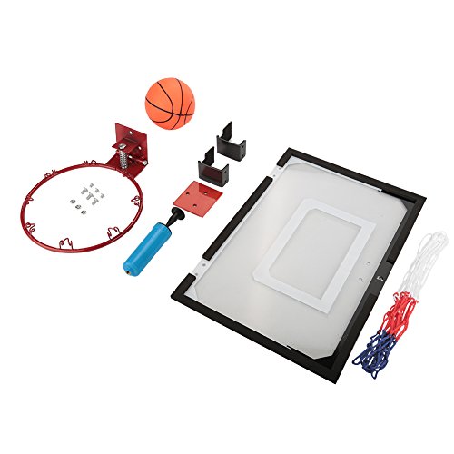 Red de baloncesto, mini aro de baloncesto interior para niños, aro de baloncesto interior para niños, aro de baloncesto montado en la pared, accesorio para la habitación de la oficina, juguetes deport