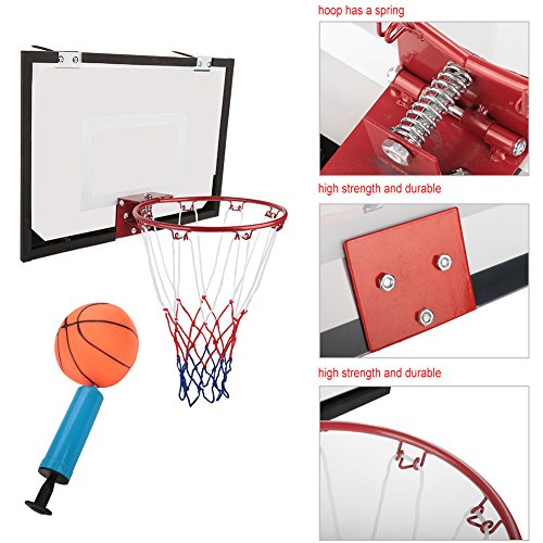 Red de baloncesto, mini aro de baloncesto interior para niños, aro de baloncesto interior para niños, aro de baloncesto montado en la pared, accesorio para la habitación de la oficina, juguetes deport