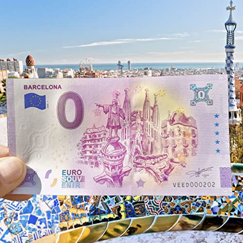 Regalos Originales - Billete Personalizado Ciudad de Barcelona - Impreso en Papel Moneda - Detalle de Boda Original - Diseño de Billete - Euro Souvenir