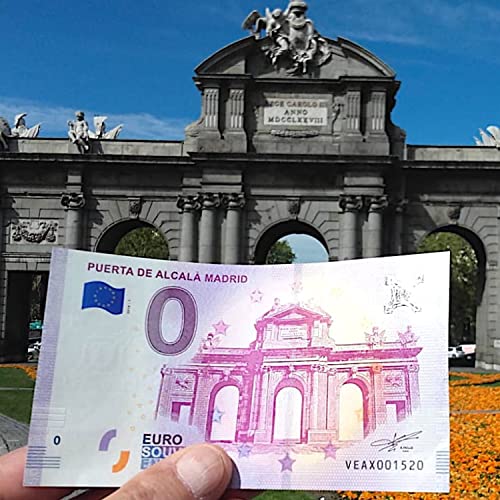 Regalos Originales - Billete Personalizado Puerta de Alcalá en Madrid - Impreso en Papel Moneda - Detalle de Boda Original - Diseño de Billete - Euro Souvenir