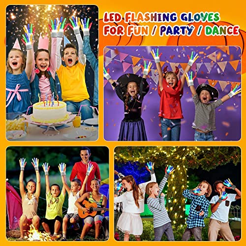 Regalos para Niños Niñas Niño LED Guantes - Juguetes Niños 5-15 Años Niños, Regalos para Niños Niña 5-15 Años Fiesta de Cumpleaños, Halloween, Navidad Regalos